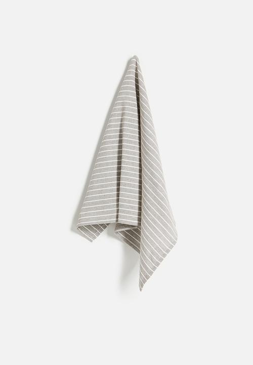 Excellent Houseware - Libby kitchen towel set of 3 - sand