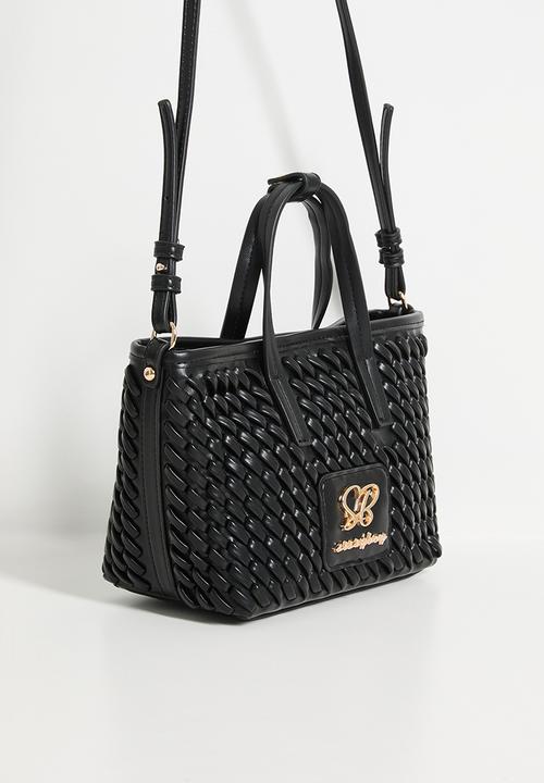 SISSY BOY - Textured mini shoulder bag - black