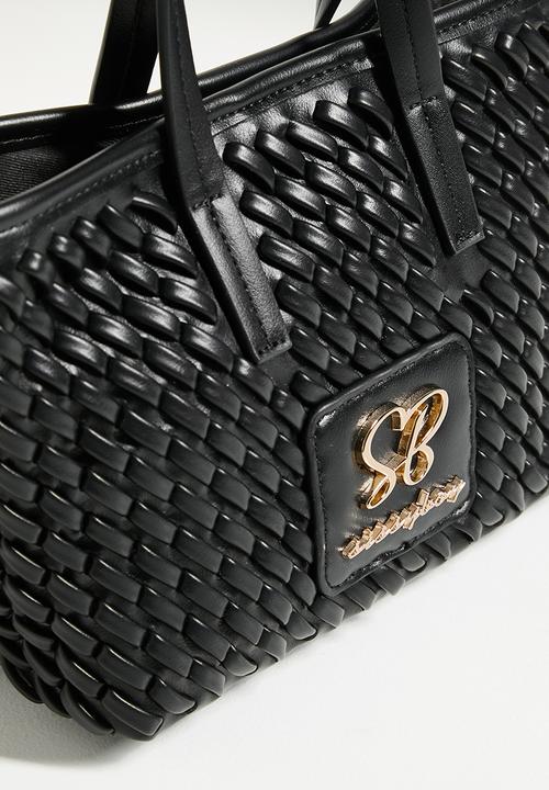SISSY BOY - Textured mini shoulder bag - black