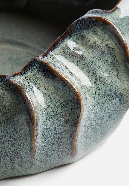 H&M - Large stoneware bowl - turquoise