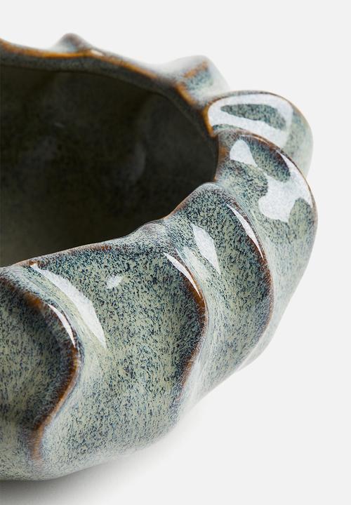 H&M - Small stoneware bowl - turquoise