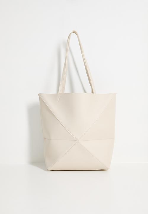 Tessa Design - Sabina panelled tote bag - cream