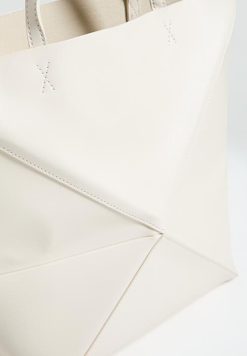 Tessa Design - Sabina panelled tote bag - cream