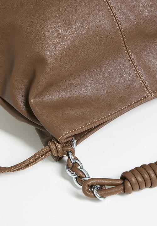 Tessa Design - Elodie knotted strap tote bag - brown
