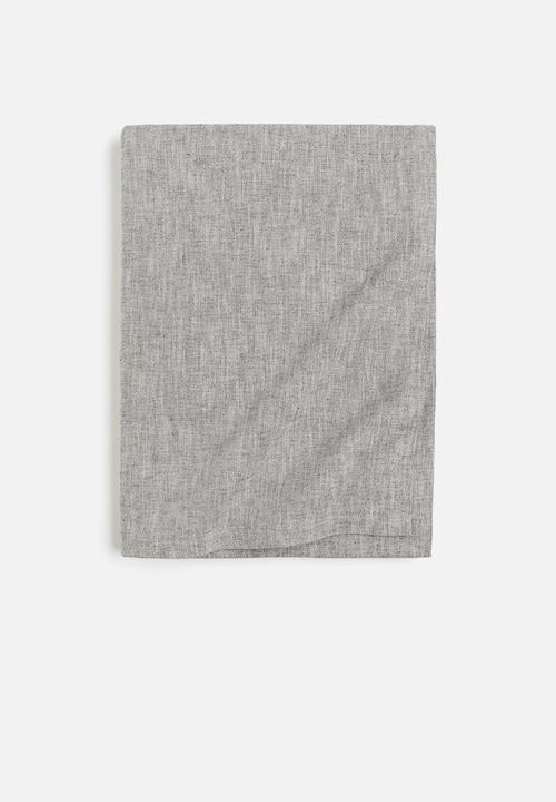 Cotton-blend tablecloth - grey marl 