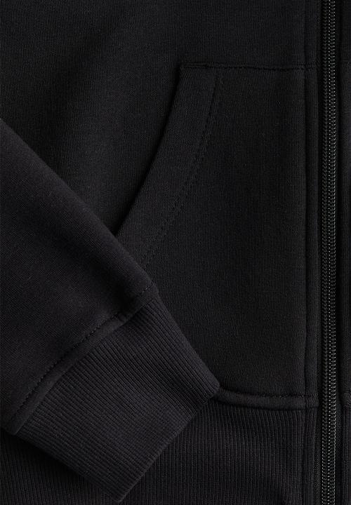 H&M - Zip-through hoodie - black