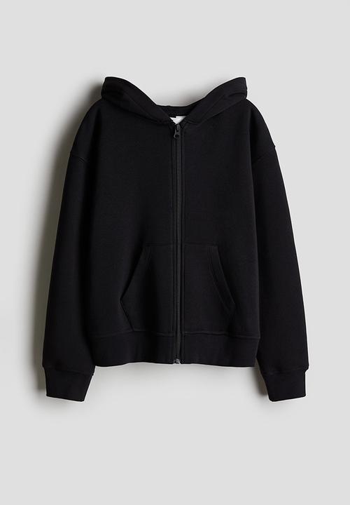 H&M - Zip-through hoodie - black