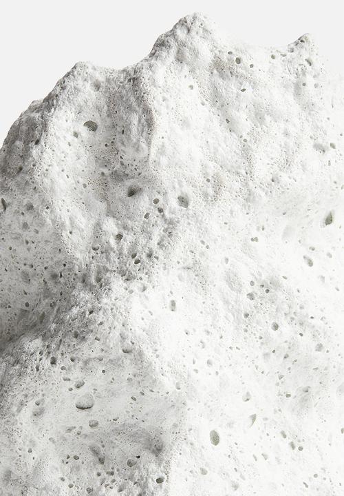 H&M - Lava stone-look vase - white