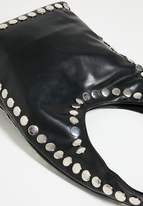 Tessa Design - Kenna studded bucket bag - black