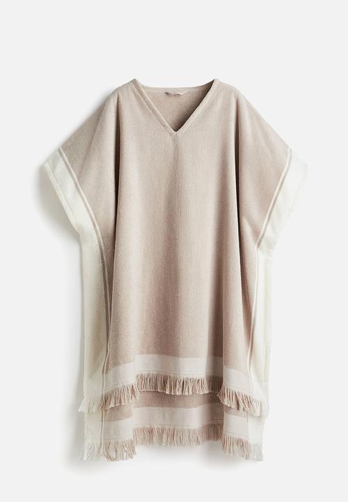 H&M - Poncho towel - light beige 