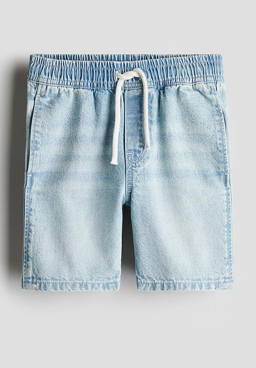 H&M - Cotton denim shorts - light denim blue