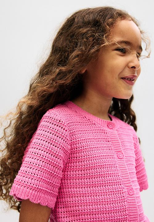 H&M - Pointelle-knit cardigan - pink