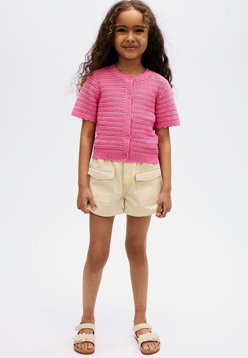 H&M - Pointelle-knit cardigan - pink