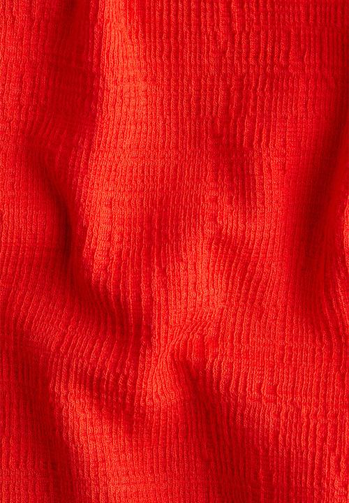 H&M - Wide leg jersey trousers - red