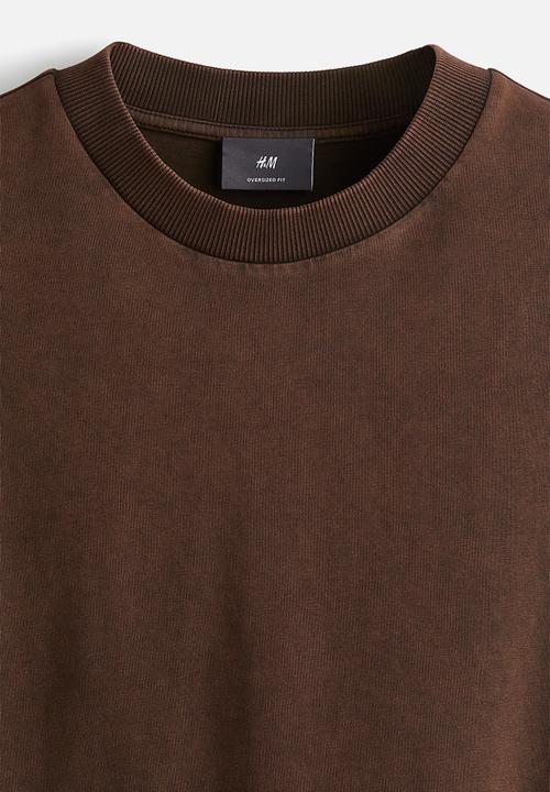 H&M - Oversized fit t-shirt - brown