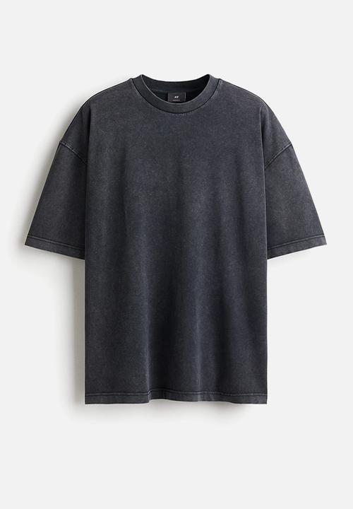 H&M - Oversized fit t-shirt - dark grey
