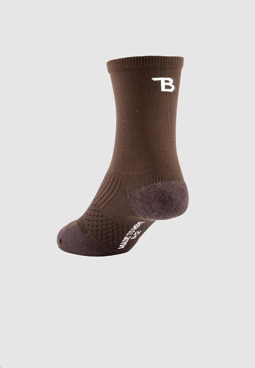 Burnt  - Peak Active Socks - Brown