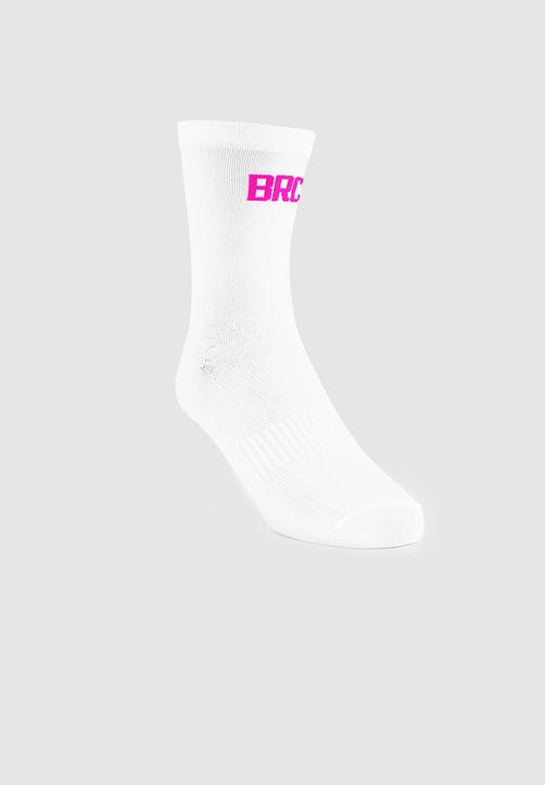 Burnt  - BRC Pro Sock - White & Pink