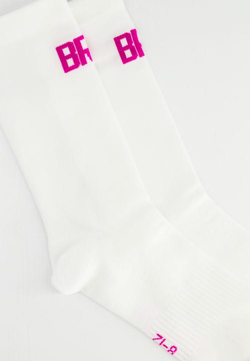 Burnt  - BRC Pro Sock - White & Pink