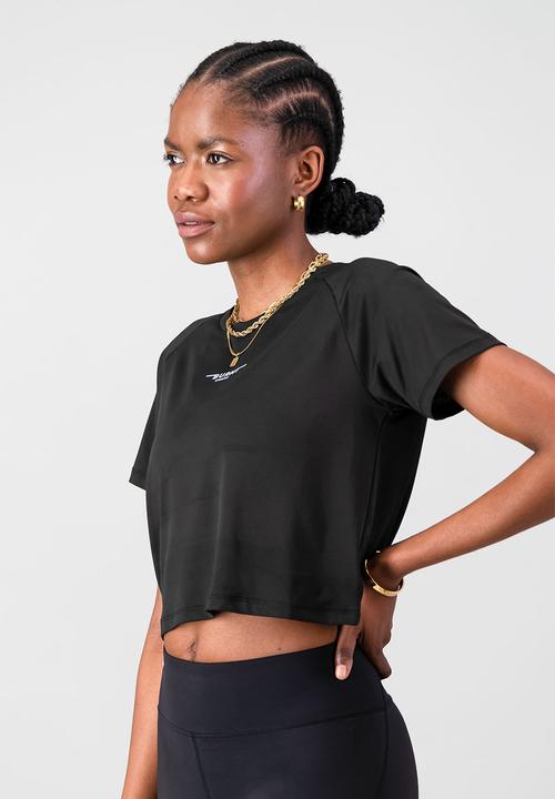 Burnt  - Essential Flow Tee - Black