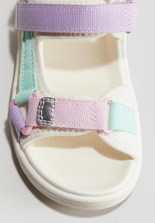 H&M - Scuba sandals - purple & green