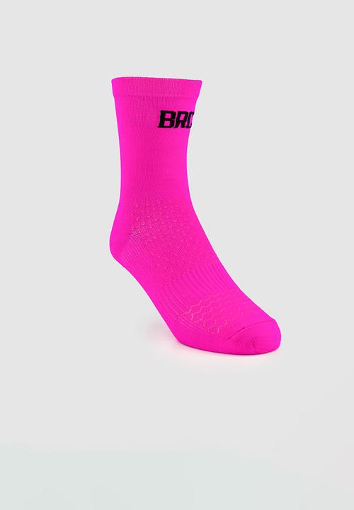 Burnt  - BRC Pro Sock - Electric Pink 