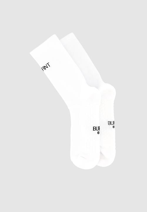 Burnt  - Glide Active Sock - White