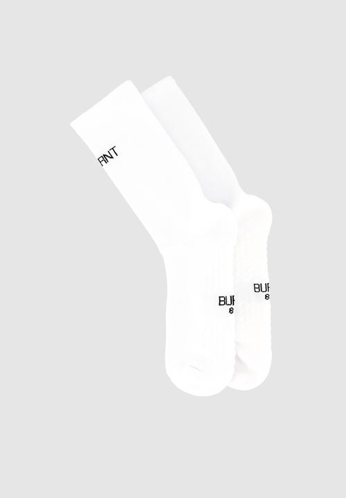 Burnt  - Glide Active Sock - White