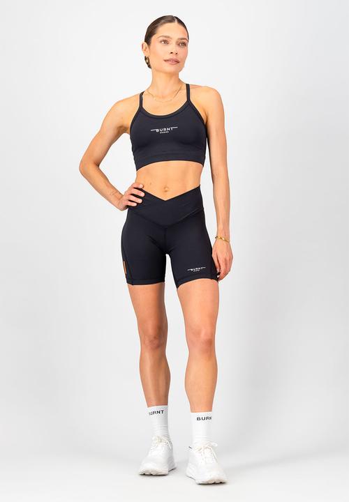 Burnt  - Essential Contour Short 6-Inch Inseam - Black