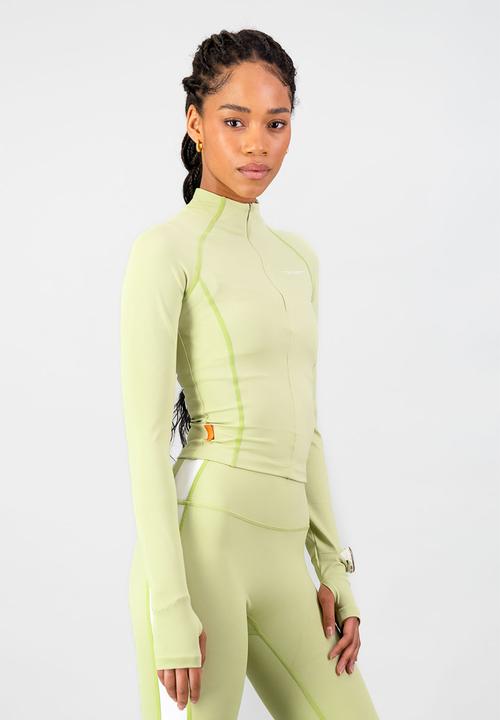 Burnt  - Tempo 1/4 Zip - Aloe