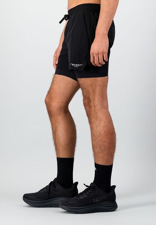 Burnt  - Fundamental Move 2-In-1 Short - Black