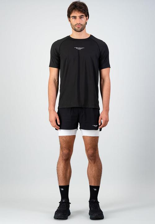 Burnt  - Fundamental Active Tee - Black