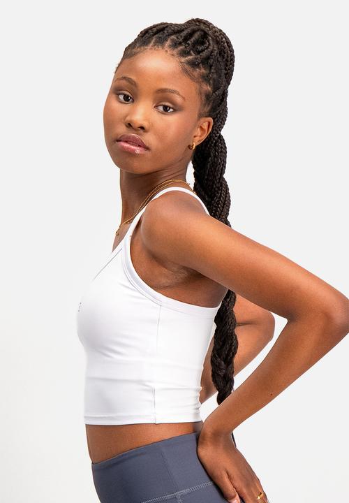 Burnt  - Essential Supportive Tank - White