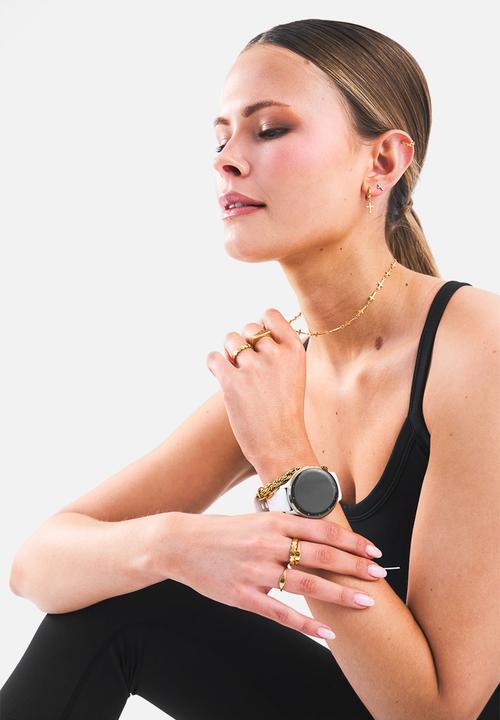 Burnt  - Cross Studs - Gold