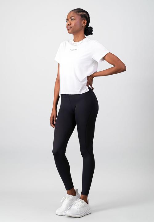 Burnt  - Essential Movement Tee - White