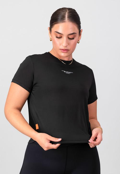 Burnt  - Essential Movement Tee - Black