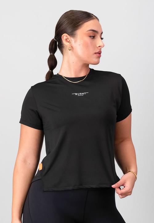 Burnt  - Essential Movement Tee - Black