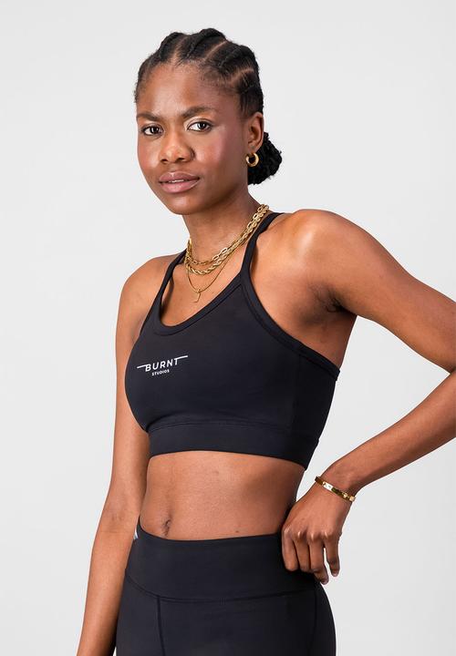 Burnt  - Essential Strong Bra - Black