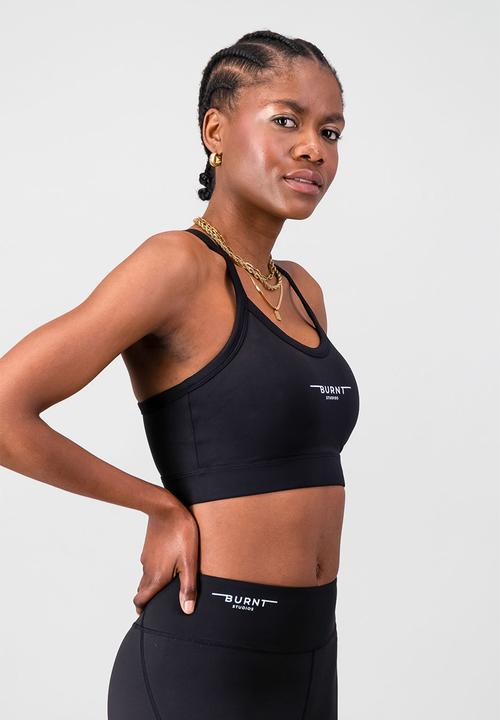 Burnt  - Essential Strong Bra - Black