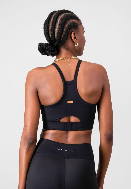 Burnt  - Essential Strong Bra - Black