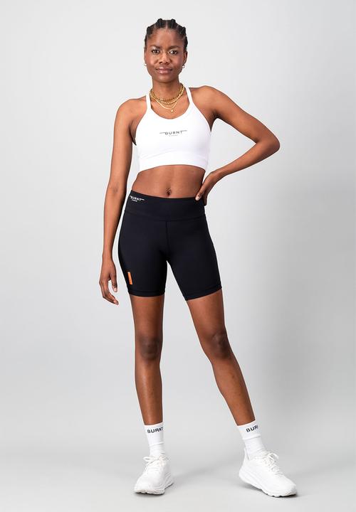 Burnt  - Essential Strong Bra - White