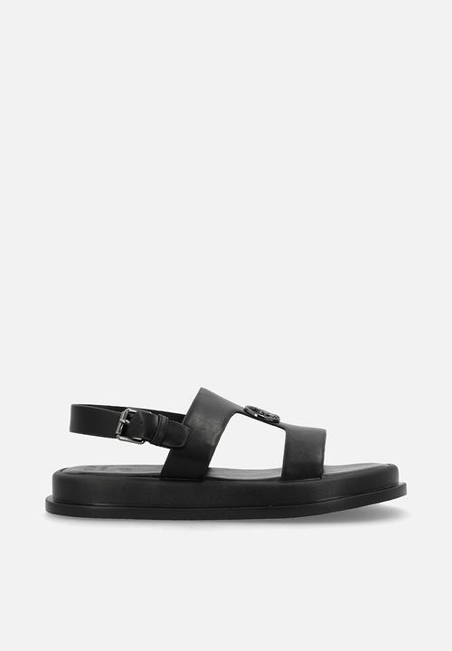 POLO - Moulded trim sandal - black