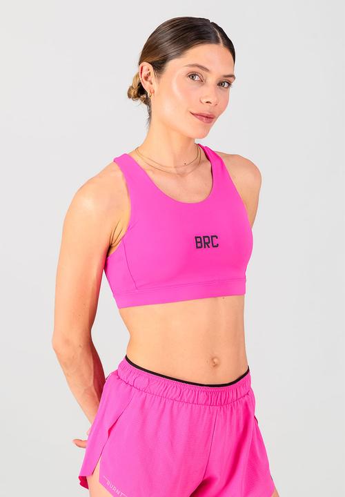 Burnt  - Brace Pro Sports Bra - Electric Pink