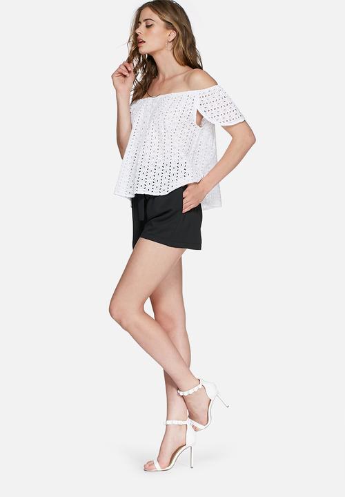 Missguided - Lace off shoulder blouse
