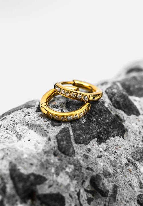 Burnt  - Radiate Thin Huggies  - Gold