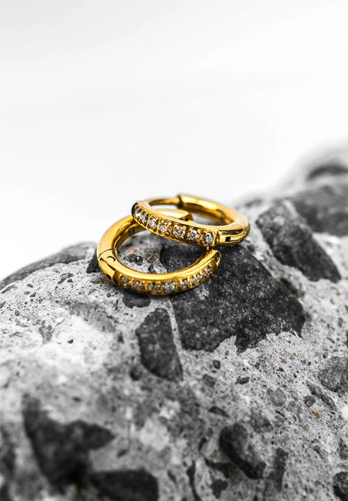 Burnt  - Radiate Thin Huggies - Gold