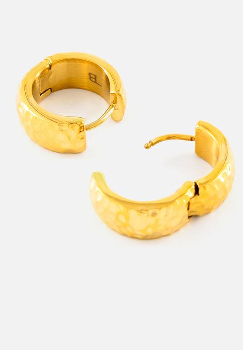 Burnt  - Textured Huggies - Gold 