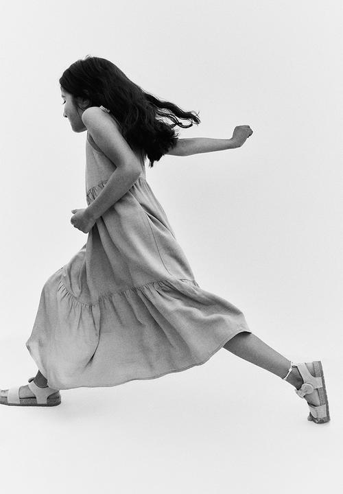 H&M - Tiered dress - blue