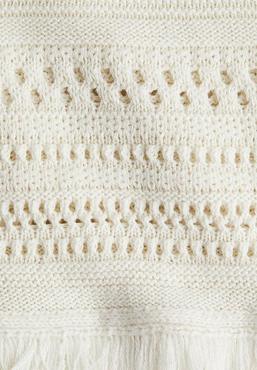 H&M - Knitted cotton dress - white