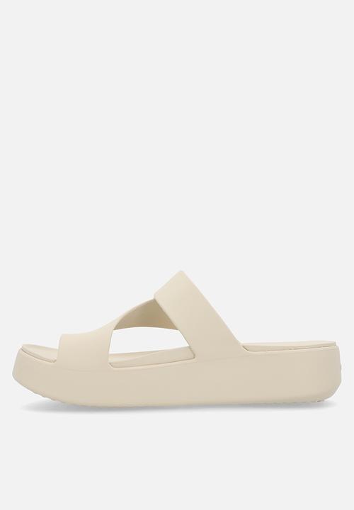 Crocs - Getaway way platform toe loop-sandstone